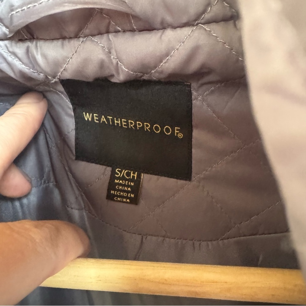 Weatherproof Structured Long Grey Topper Jacket Size Small - Picture 9 of 11